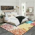 thumbnail image 2 of Shunda K Moroccan 6x9 Rugs for Living Room, Large Washable Area Rug Ultra-Thin Soft Carpet, Oriental Trellis Bedroom Rug Distressed Non Shedding Throw Rug for Living Dining Room Office (6x9ft, 03), 2 of 6