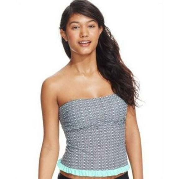 Hula Honey MINT Ruffled Tankini Swim Top, US Medium