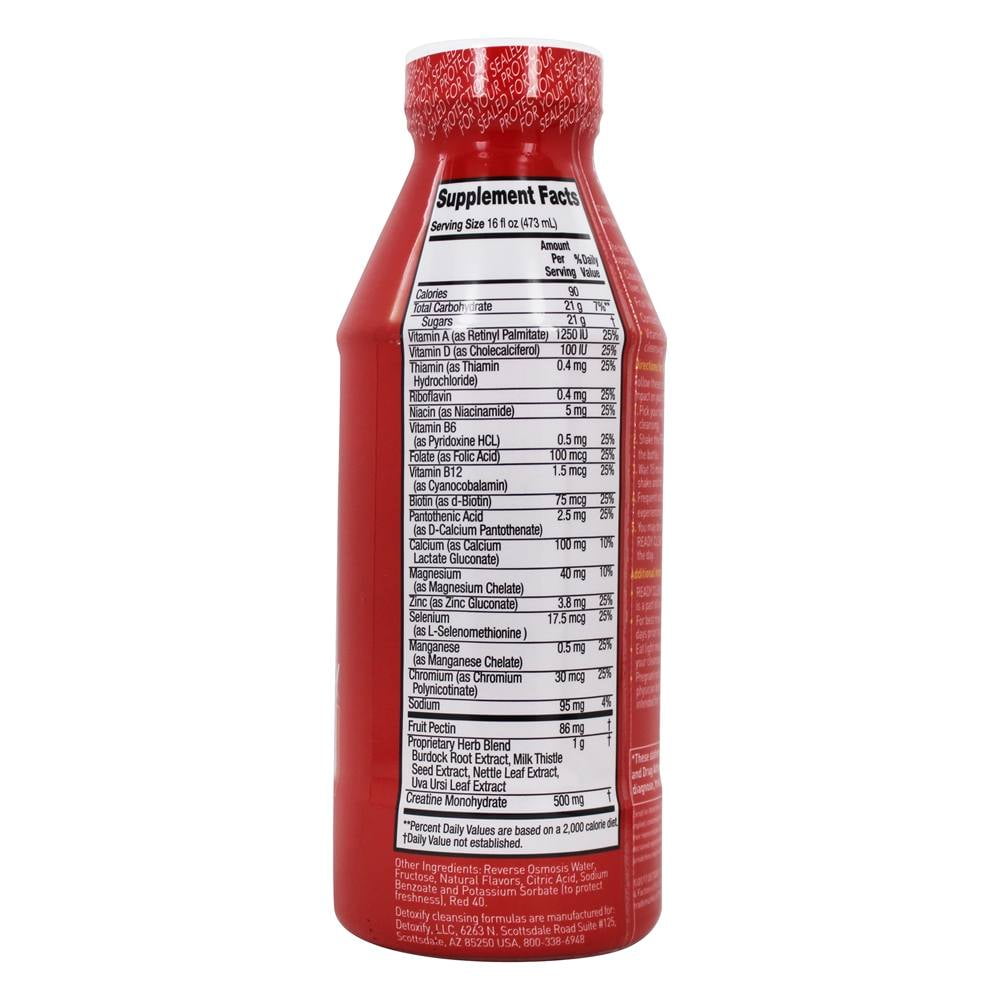 Detoxify Brand Ready Clean Herbal Cleanse Tropical Fruit Flavor