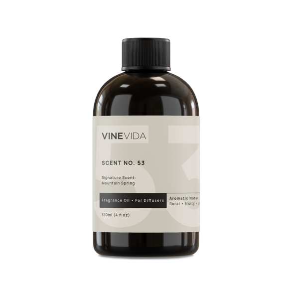 VINEVIDA Scent NO. 53, Signature Scent: Mountain Spring Fragrance Oil for Cold Air Diffusers, 4 Fl Oz