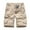 Khaki, variant on CaComMARK PI Men's Shorts Pure Color Outdoors Pocket Beach Work Trouser Cargo Pants Black XL