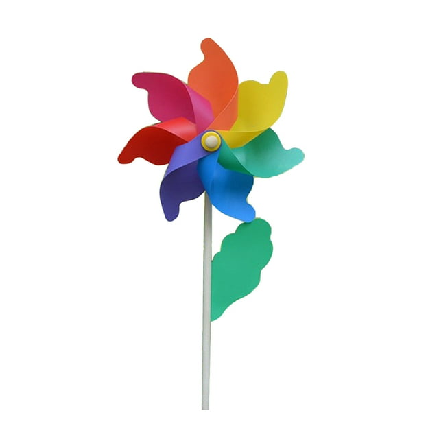 Molinillos rico Bastón Para Y Adultos - Verano, Decoración De Piscinas, Cumpleaños Con Temática De Playa, 56cm Sunnimix molinos de viento para el patio