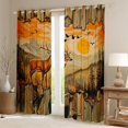 thumbnail image 2 of jejeloiu Woodland Animal Deer Blackout Curtains Set of 2 (52x84 Each),Rustic Farmhouse Cabin Window Curtains,Vintage Aesthetic Artwork Curtains and Drapes For Boys Teens,Luxury Bedroom Decor, 2 of 6