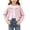 Pink, variant on Girls Cardigan Lightweight Hollow Knitting Cotton Long Sleeve Button Front Jacket with Peter Pan Collar for 2-9 Years Old Girls Purple