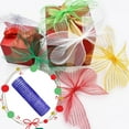 thumbnail image 2 of Poly Mesh Ribbon With Metallic Foil Each Roll For Wreaths Swags Bows Wrapping And Decorating, 2 of 2
