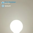 thumbnail image 4 of 6 Pack Vanity Light Bulbs, 4000K Cool White, Frosted Milky Glass, LED G25 Globe Light Bulbs for Mirror, 4 of 7