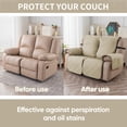 thumbnail image 3 of Y YUNHSOM Waterproof Stretch Recliner Chair Covers, Stable Washable Slipcovers Chair Protectors for Home, Kitchen, Office (Beige,23 In), 3 of 7
