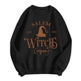 thumbnail image 3 of LINGLANG Womens Salem Witch Sweatshirt Halloween Letter Graphic Shirt Crewneck Pullover Top Long Sleeve Vintage Witchy Fashion Clothing, 3 of 3