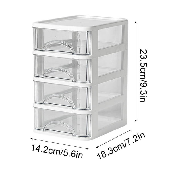XZNGL Plastic Storage Drawers Organizer Desktop Storage Box
