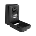 thumbnail image 1 of Caja de seguridad con llave, organizador de contraseña, fácil de instalar, caja de almacenamiento, de seguridad para escuelas, interiores, exteriores, Negro, 1 of 8