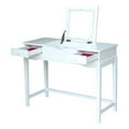 thumbnail image 5 of International Concepts Solid Wood Vanity Table  in White, 5 of 14
