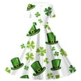 thumbnail image 4 of SERTG Girls St Patricks Day Theme Dress A-Line Skater Short Sleeve Stretch School Recital Performance Twirl Comfort Fit Holiday Celebration Outfit(Green#5,13-14 Years), 4 of 6