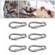 thumbnail image 4 of Spring Snap Hooks, Stainless Steel 6pcs Quick Connect Key Chain Link Buckle For Hiking, 4 of 8