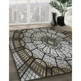 thumbnail image 3 of Ahgly Company Machine Washable Indoor Square Transitional Charcoal Black Area Rugs, 5' Square, 3 of 7