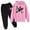 Pink-g, variant on Toddler Girl Sweatsuit 2 Piece Valentines Heart Printed Oversize Pullover Sweatshirt and Sweatpant Sets Spring Outfits Girls Clothes for Valentine's