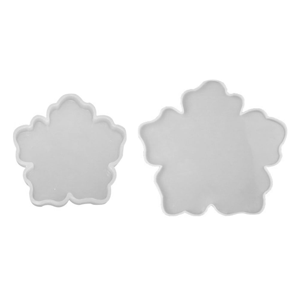 WRISTBIQUE 2 Pcs Resin Bowl Mold for Home Decoration and present Giving Transparent Flower Shape Mould