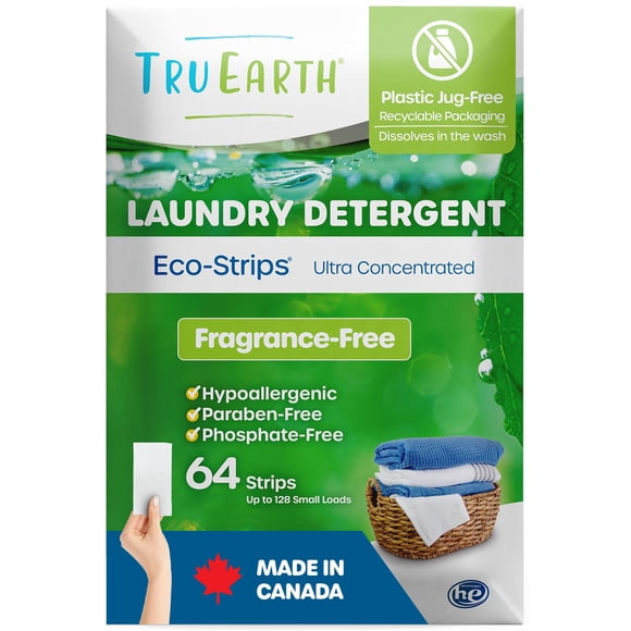 Láminas de detergente para ropa Tru Earth Compact 128 cargas