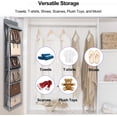 thumbnail image 5 of Lirex 6 Pocket over The Door Purse Organizer with Zipper, PVC Visual Compartment, Dust-Free, Gray, 5 of 7