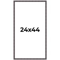 24x44 Frame Brown Rustic Lacquered Walnut Solid Wood Picture Frame Width | 0.875 Inch Moulding