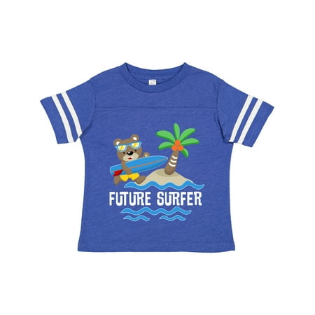 

Inktastic Surfing Future Surfer Bear Gift Toddler Boy or Toddler Girl T-Shirt