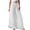 v#29White181, variant on Rggeeun Women Pants Solid Color Elastic High Waist Ankle Length Curved Hem Wide Leg Loose Fit Soft Drape With Side Pockets For Vacation Kawaii Bottoms,Red,Xxl