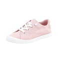 thumbnail image 2 of Women Lightweight Flat Walking Sneakers Classic Canvas Upper Lace Up Low Top Non Slip Daily Shoes, 2 of 3