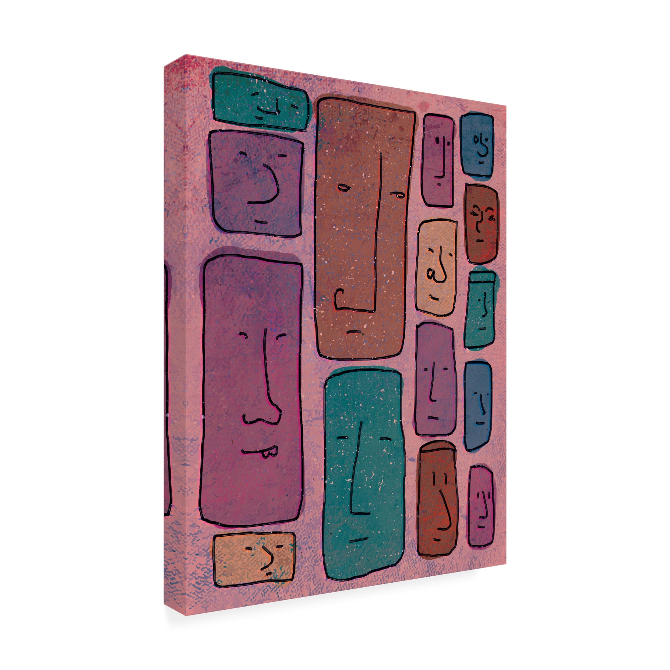 Trademark Fine Art Aylin Demir Faces Canvas Wall Art