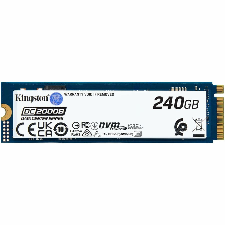 Kingston DC2000B 240 GB Solid State Boot Drive, M.2 2280 Internal, PCI Express NVMe (PCI Express NVMe 4.0 x4)