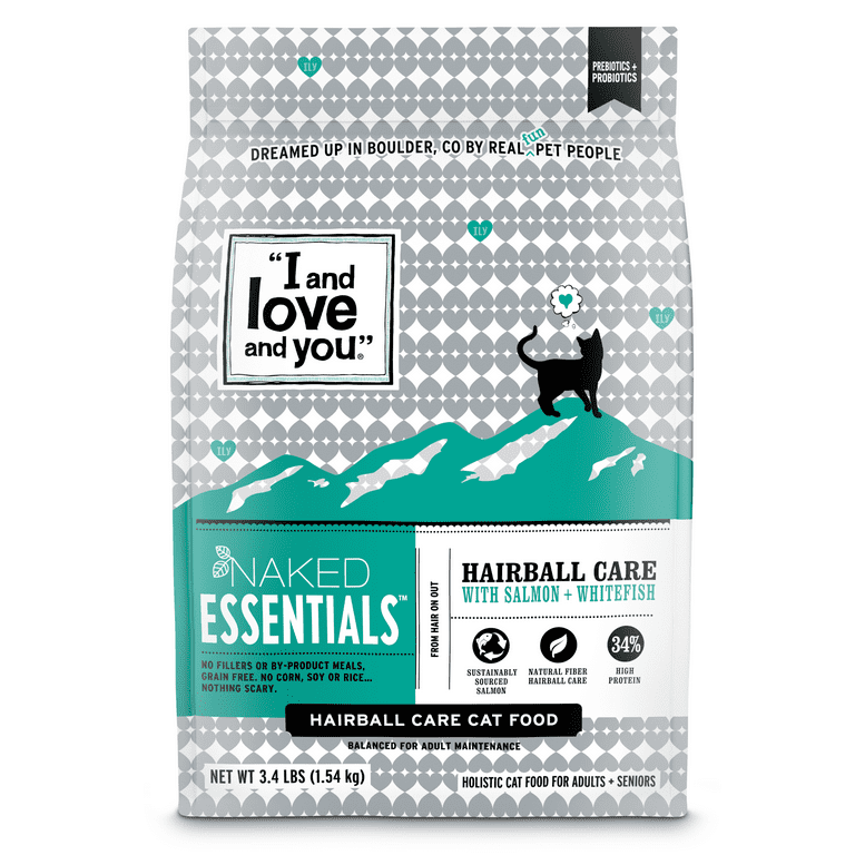 I and love and you Naked Essentials Dry Cat Food Hairball Care with Whitefish and Salmon Walmart