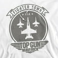 thumbnail image 2 of Top Gun Maverick Fighter Town Adult Pull-Over Hoodie, White, Medium, 2 of 4