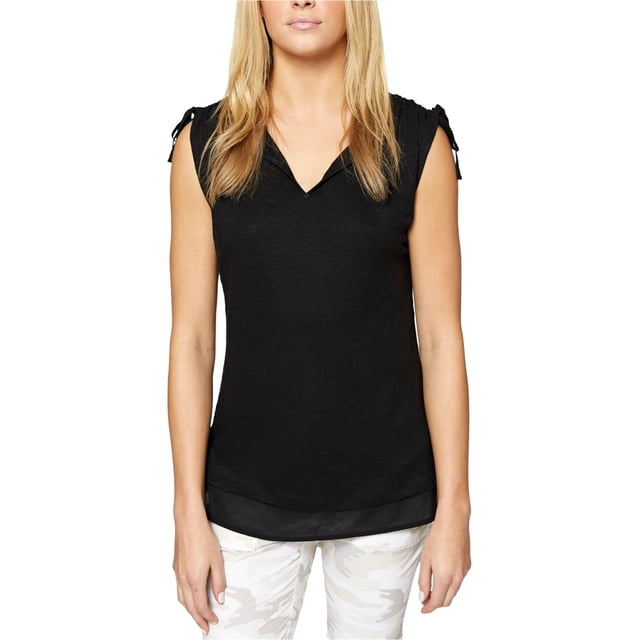 Sanctuary Clothing Nora - Camiseta sin mangas para mujer, color negro, grande