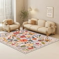 thumbnail image 6 of YIMEIS 8'x10'Area Rugs for Living Room,Non Slip Washable Rugs Boho Moroccan Area Rug Soft Neutral Bohemian Carpet Distressed Indoor Rug for Bedroom Dining Room(2'x3' Flower), 6 of 6