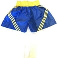 thumbnail image 5 of Woldorf USA Muay Thai Fight Shorts in Blue Yellow Martial Arts, Sparring Fitness, Soft Fabric, Grappling Shorts, Kickboxing Shorts, Fighting Shorts, Muay Thai Training Shorts, 5 of 6