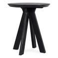 thumbnail image 1 of Pemberly Row Transitional 32" Round Mango Wood Counter Table in Black, 1 of 6