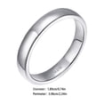 thumbnail image 4 of Qarigey Anillos simples para parejas, adorno de joyería, regalos de compromiso de boda, elegante Color sólido, dedos plateados, decoración, anillo Ropa, zapatos y accesorios Miscelánea 2 mm Qarigey AP014491-02, 4 of 6