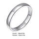 thumbnail image 3 of Jumpingount Anillos simples para parejas, adorno de joyería, regalos de compromiso de boda, decoración de dedos de plata de Color sólido, anillo para Ropa, zapatos y accesorios Miscelánea 2 mm Jumpingount AP014491-02, 3 of 6