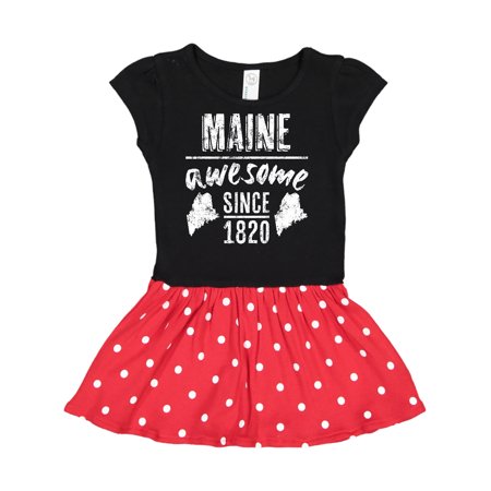 

Inktastic Maine Awesome Since 1820 Gift Toddler Girl Dress