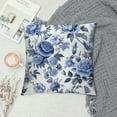 thumbnail image 2 of Nawypu Blue and White Porcelain Floral Pillow Covers Set of 2 Modern Vintage Chinoiserie Decorative Throw Pillow Covers Soft Elegant Couch Cushion Cover for Bed Living Room Outdoor Sofa, 2 of 5