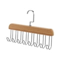 thumbnail image 1 of Camisola colgador de ropa, organizador de sujetador, 8 ganchos, soporte de almacenamiento de ropa para armario, colgador de bufanda, cinturón para madera Sunnimix Percha de ropa, 1 of 8