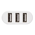 thumbnail image 1 of USB Hubs Ports USB 2.0 Mini Rotate Splitter Adapter Hub Slim Design Backward Compatible 3 Ports Black White, 1 of 7