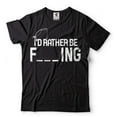 thumbnail image 2 of I'D Rather Be Fishing Shirt Funny Fishing Tee Gift For Men Fishing Gifts Fisherman Shirt (Small Military Green), 2 of 6