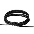 thumbnail image 4 of EHJRE Handmade Multi Strand Braided PU Leather Wrap Wristband Fashion Jewelry Black, 4 of 9