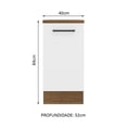 thumbnail image 5 of Mueble de Cocina Madesa Agata 40 cm 1 Puerta Marrón Blanco, 5 of 5