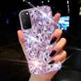 thumbnail image 6 of Samsung Galaxy S20 Case Diamond Case for Women 3D Glitter Sparkle Bling Case Luxury Shiny Crystal Diamond Bumper Clear Gems Cute Protective Girly Case Girls Cover(Purple), 6 of 7