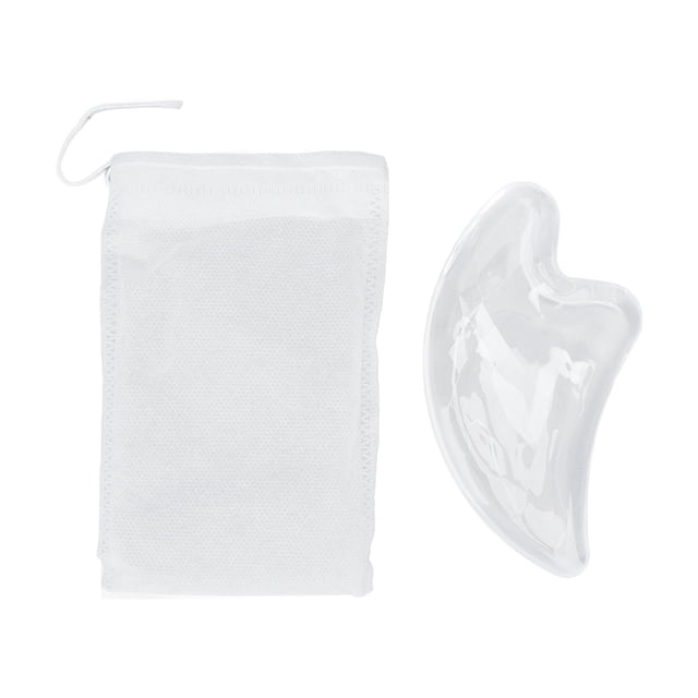 Tablero transparente raspado para todo el cuerpo, herramienta portátil de placa de masaje de forma pequeña y útil Guasha