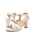 thumbnail image 4 of Sandalia DREAM PAIRS ICE-1 Tacones Gruesos Blancos 8 cm Talla 9, 4 of 6