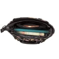 thumbnail image 5 of Lsque Rose Flower Bear Pattern Leather Rivet Shoulder Bag – Elegant Genuine Leather & Microfiber PU Crossbody with Detachable Adjustable Strap, 5 of 5
