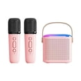 thumbnail image 1 of Dual Microphone Machine With RGB LED Light Bluetooth-compatible Speaker 10W HIFI Player With 2 Wireless Microphones, 1 of 6