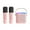 Pink, variant on Dual Microphone Machine With RGB LED Light Bluetooth-compatible Speaker 10W HIFI Player With 2 Wireless Microphones ,Powerful Voice Amplifier
