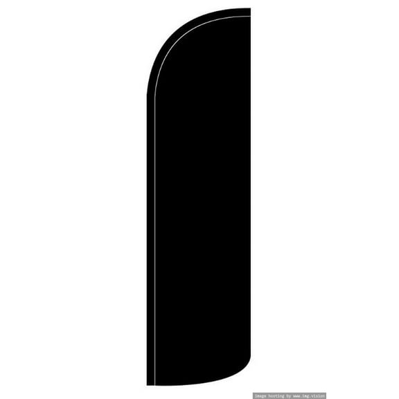 Solid Black Windless flag Without Pole Advertisement /Business Flags | Feather Flag |